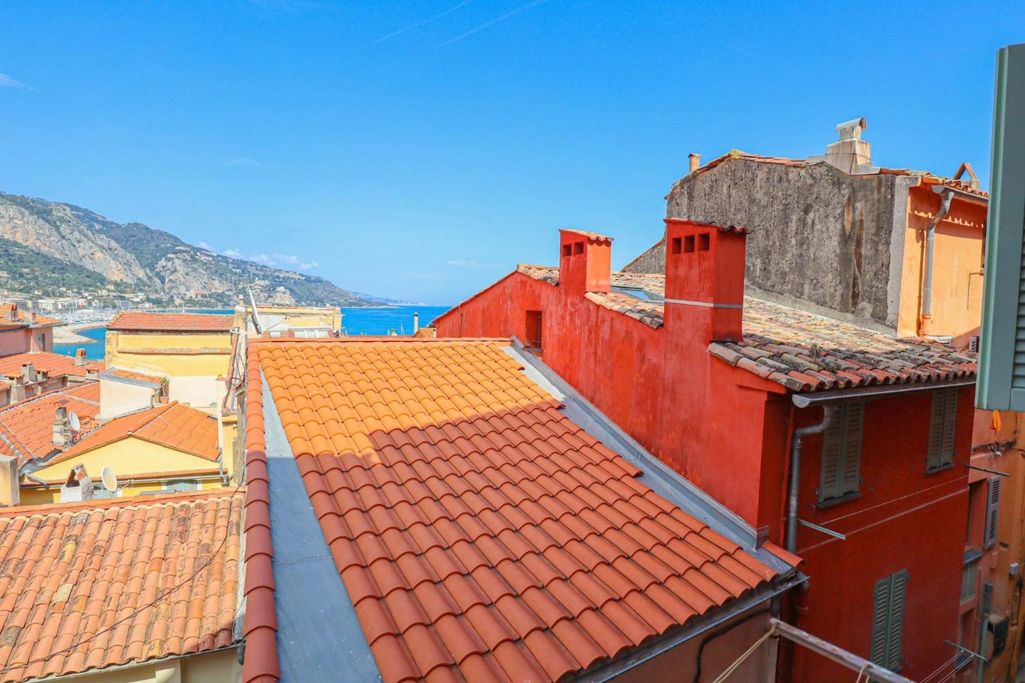 'La Belle Vue Mer' Cozy Appartement, Centre, Plage Menton Exterior photo