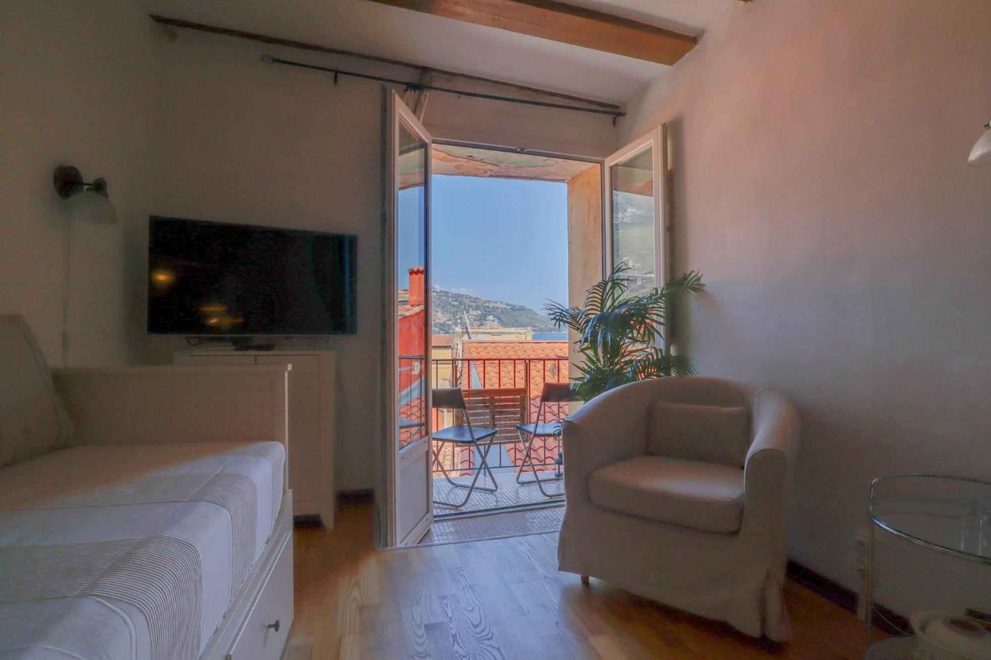'La Belle Vue Mer' Cozy Appartement, Centre, Plage Menton Exterior photo